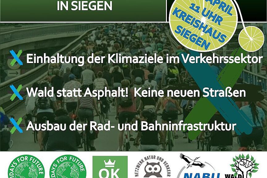 Fahrraddemo20230422 Fahrrad Demo in Siegen am 22 April 2023