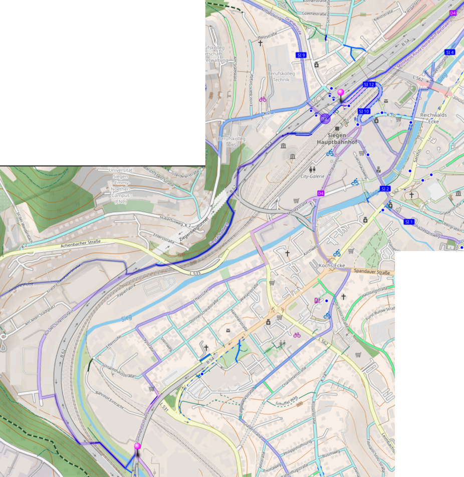 D4MapOption Option Siegen Stadt
